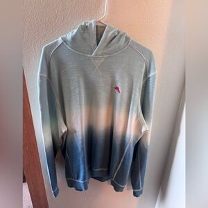 Tommy Bahama Blue Ombre Hooded Long-Sleeve Shirt